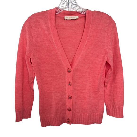 Tory Burch Pink Cardigan Size XS - Picture 1 of 4